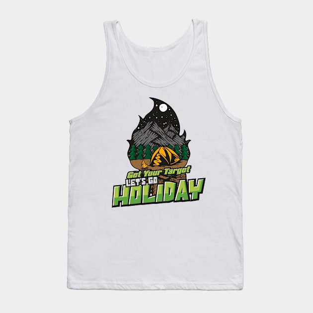 Get Your Target, Let's Go Holiday Tank Top by UNLMTD